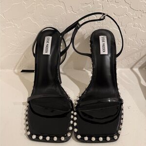 Steve Madden Black Strappy Sandals